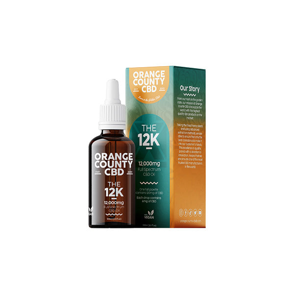 Orange County CBD 12000mg Full Spectrum CBD Oil - 100ml